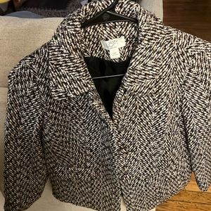 Ann Taylor - 00 petite - 3/4 length sleeve - work jacket - liem NEW